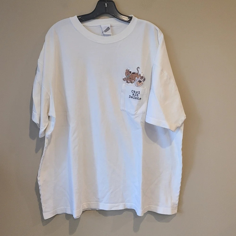 1999 Warner Brothers Studio Scooby-Doo Men's T-shirts SZ.XXL white